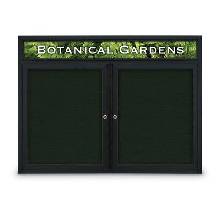 United Visual Products Open Faced Traditional Corkboard, 60x48" UV644A-GOLD-MEDGRY